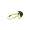 vintage Gold vintage ring with nephrite jade 14 kt