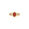 vintage Golden vintage ring with blood coral 14 kt