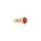 vintage Golden vintage ring with blood coral 14 kt