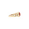vintage Golden vintage ring with blood coral 14 kt