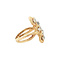 vintage Gouden vintage ring met diamant 18 kt