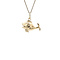 vintage Golden vintage fish pendant 14 kt