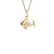 vintage Golden vintage fish pendant 14 kt