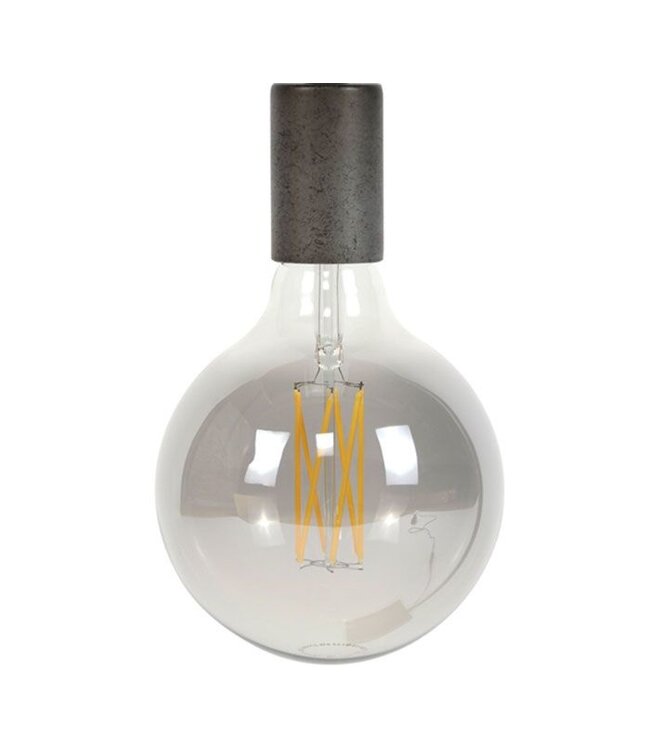 Lichtbron LED filament bol Ø12,5 E27 6W smoke grey