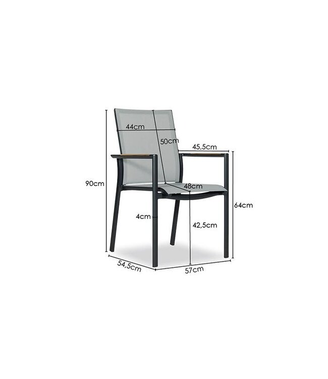 Outdoor Diningchair 'Avalon' Stapelbaar
