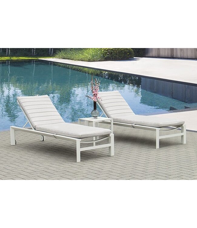 Bijzet tuintafel 'Altona' Wit