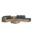 'Mateo' loungeset met coffee table en incl. alle zit- en rugkussens