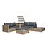 'Mateo' loungeset met coffee table en incl. alle zit- en rugkussens