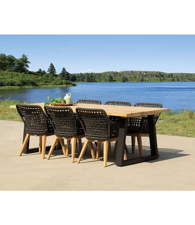 'Provence' Dining tuintafel Zwart