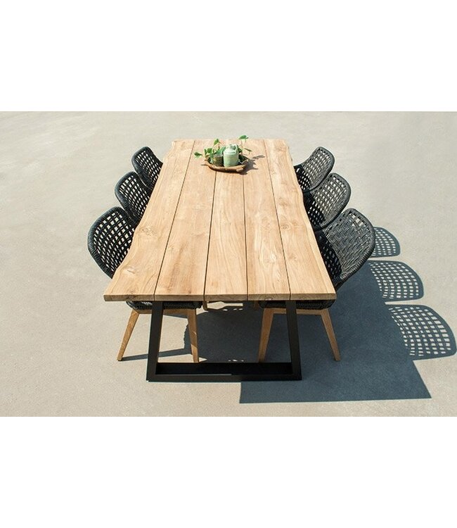 'Provence' Dining tuintafel Zwart