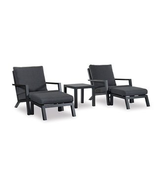 Relax set 'Felice' 5-delig antraciet
