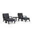 Relax set 'Felice' 5-delig antraciet