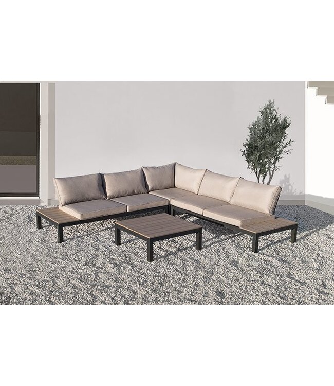 Hoek loungeset 'Palmer' 4-delig