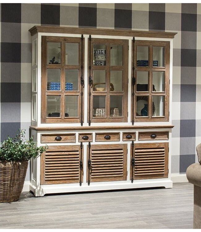 Martinique Glass Cabinet 3 deurs