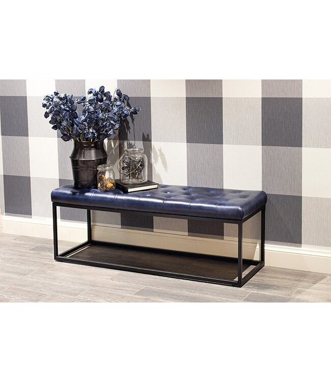 Voetenbank 'Cameron' Blauw