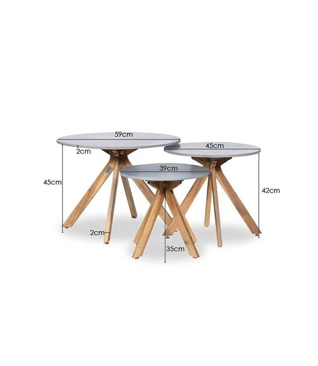 Finesse Salontafel set van 3