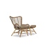 Rosas Loungechair met Footstool