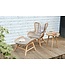 Rosas Loungechair met Footstool