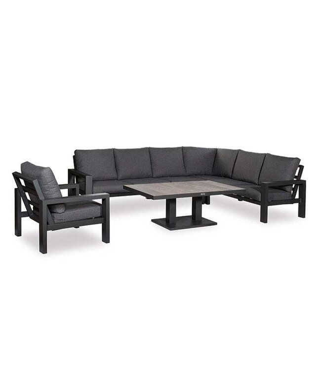 Hoek loungeset 'Providence' 4-delig Dark Grey