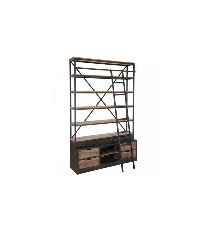 Boekenkast 'Oxford' met Ladder