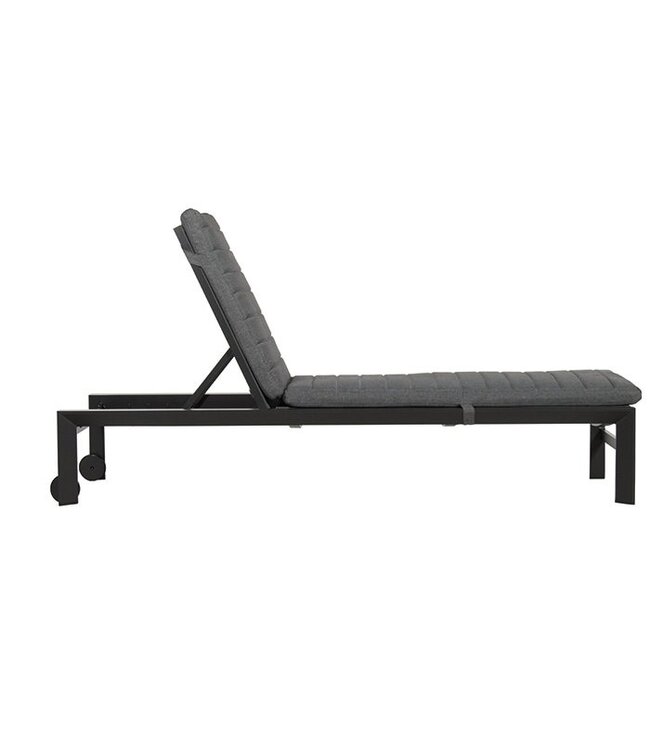 Ligbed 'Altona' met wiel Verstelbaar Antraciet