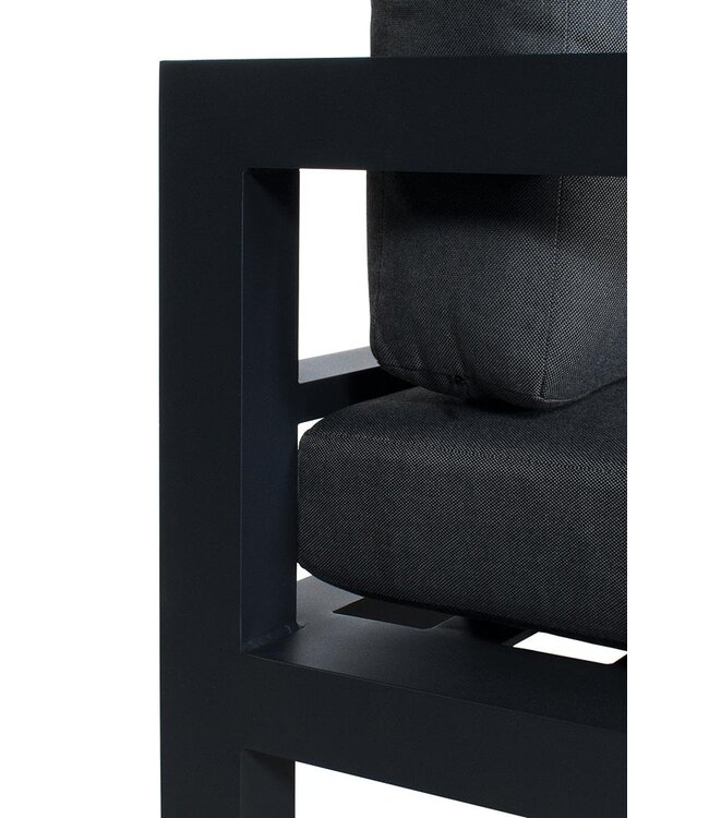 Palizzi loungeset met coffee table Antraciet