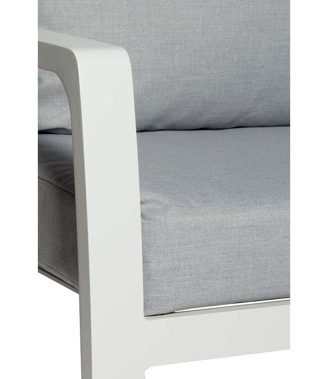 Stoel-bank loungeset 'Sunlake' 4-delig Wit