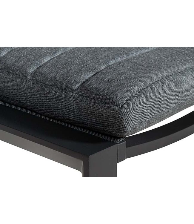 Ligbed 'Altona' met wiel Verstelbaar Antraciet