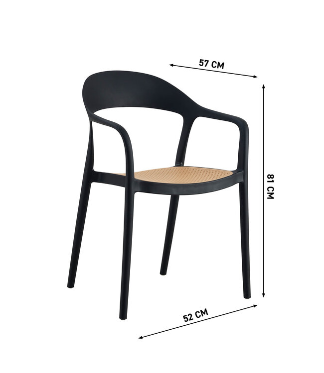 Braga dining tuinstoel stapelbaar