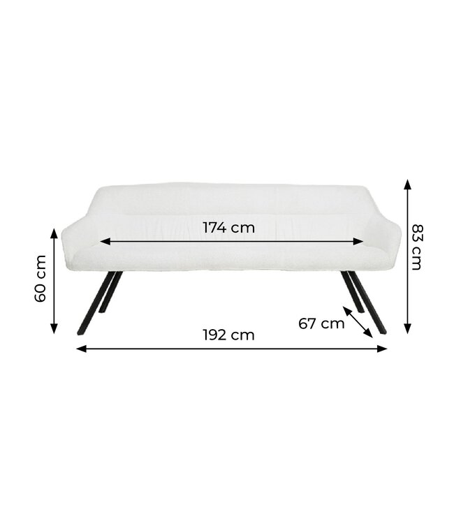 Zeno Eetkamerbank 180 cm