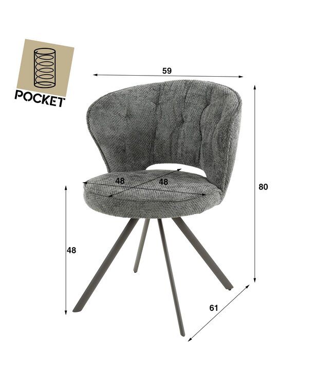 Chiara Eetkamerstoel