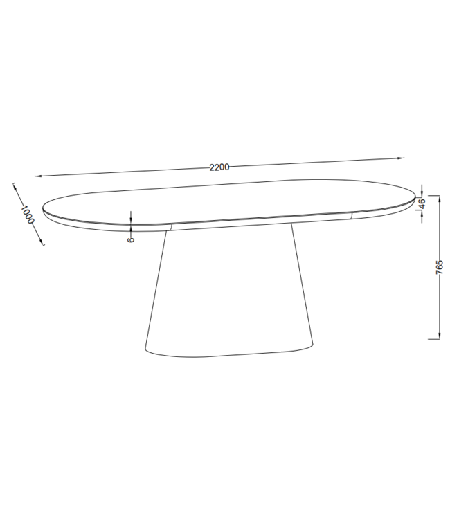 Lucero Eetkamertafel