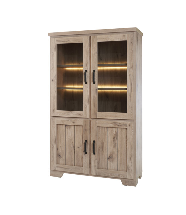Cesar Vitrinekast incl. LED verlichting