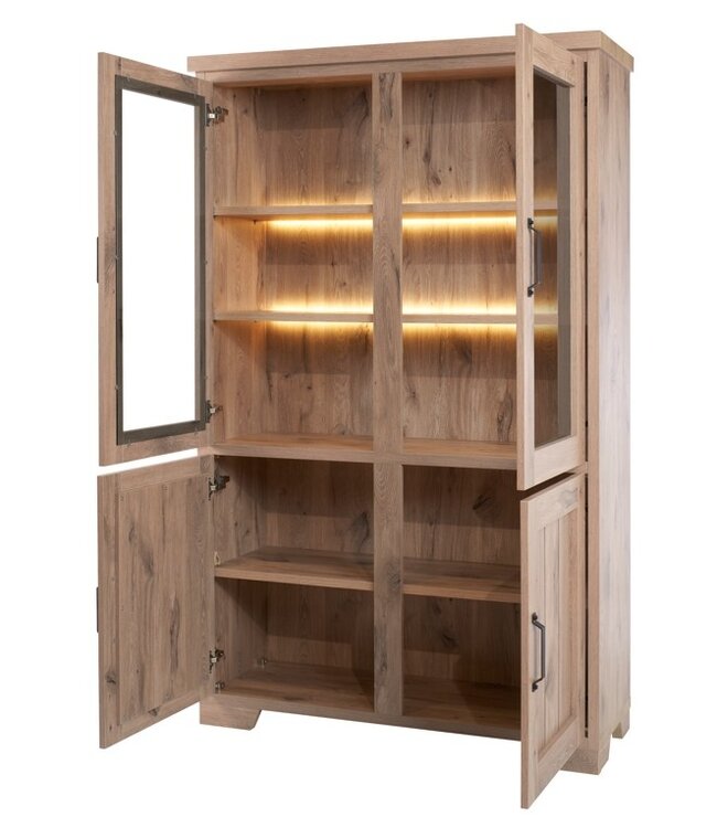 Cesar Vitrinekast incl. LED verlichting