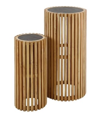 Slate Bloemenzuil set van 2
