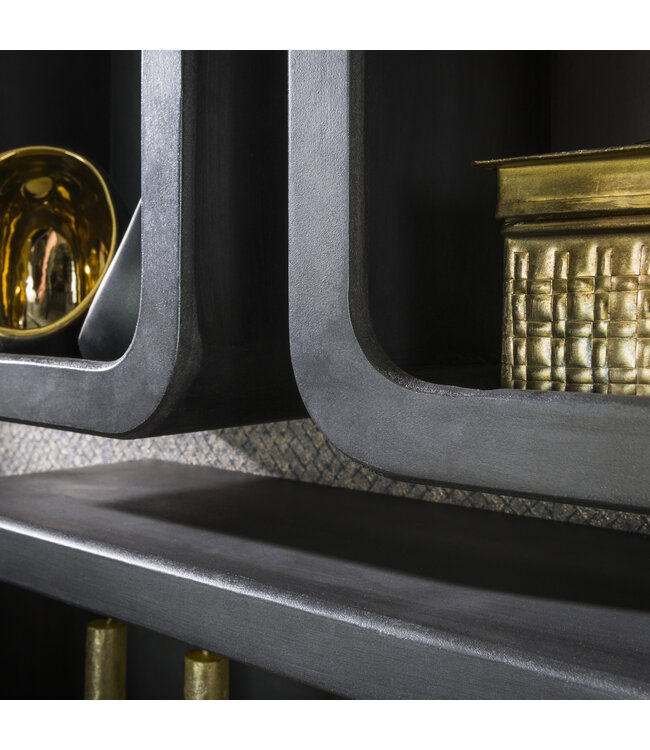 Vulcano wandrekken set van 4 in antraciet