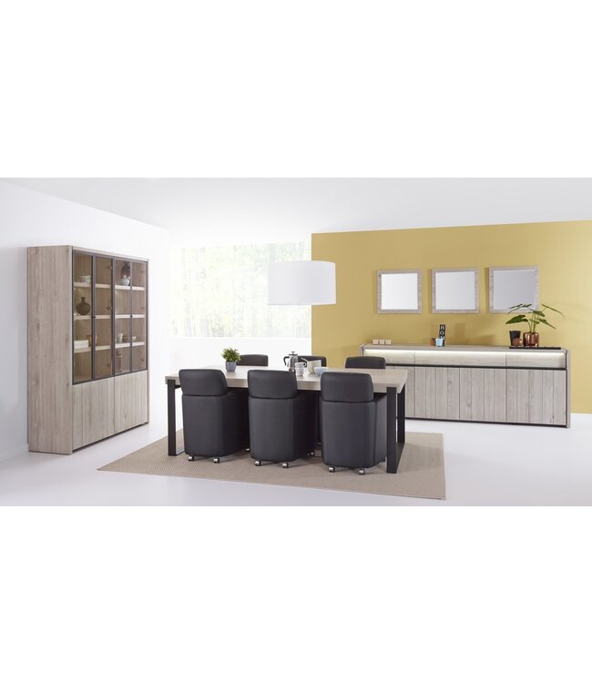 Lucca glaskast inclusief LED verlichting