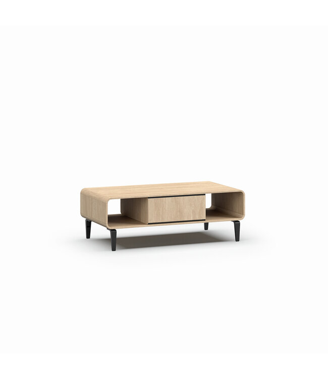 Nux salontafel met 1 lade