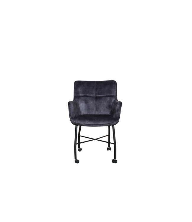 Chicago Armstoel op wieltjes