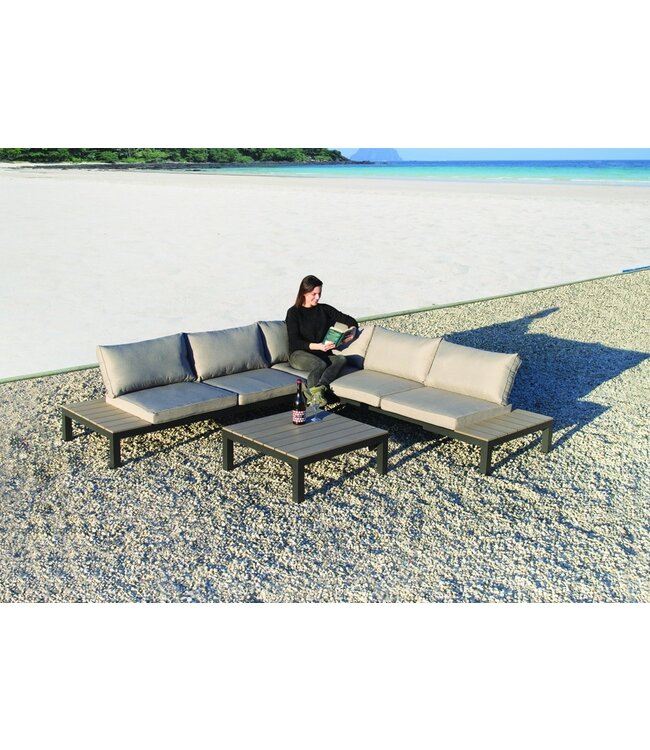 Hoek loungeset 'Palmer' 4-delig