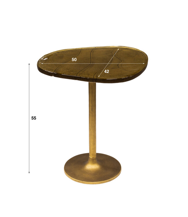 Topaas bijzettafel in 2 kleuren