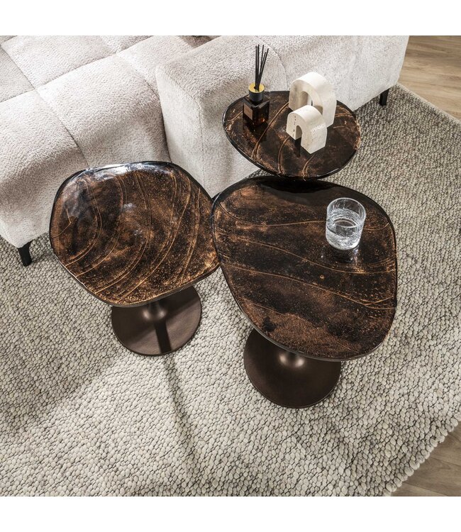 Topaas bijzettafel in 2 kleuren