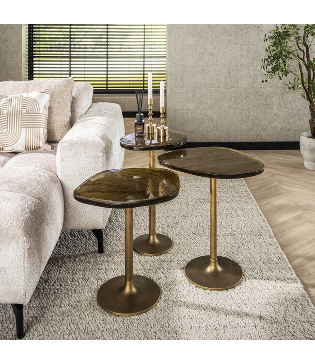 Topaas bijzettafel in 2 kleuren