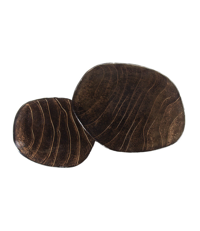 Jaspis bijzettafel set van 2