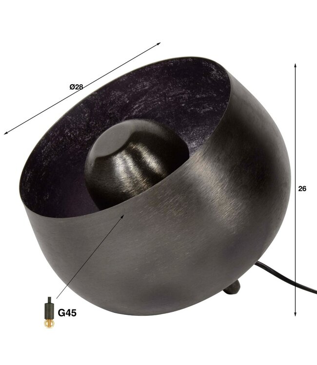 Bowl Tafellamp in 3 maten