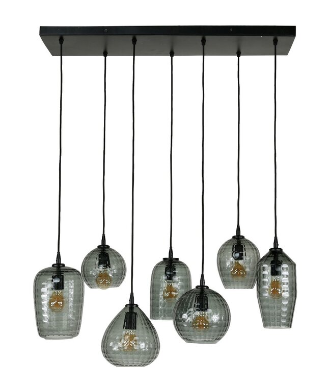 Lombok hanglamp met 7 lichten