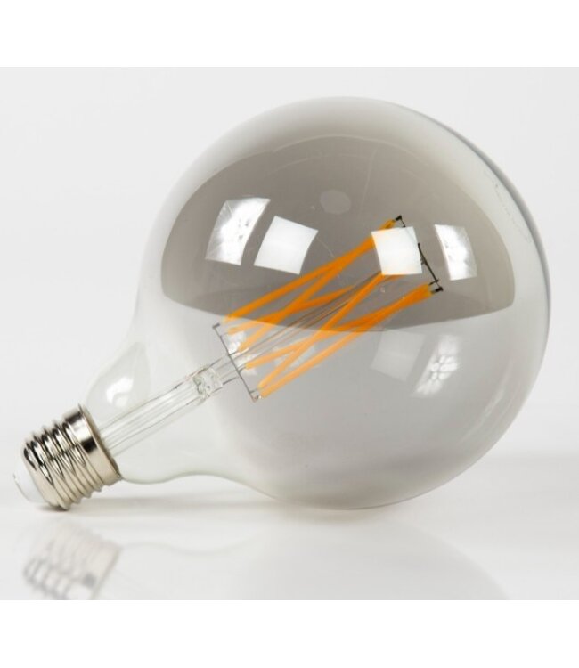 Lichtbron LED filament bol Ø12,5 E27 6W smoke grey