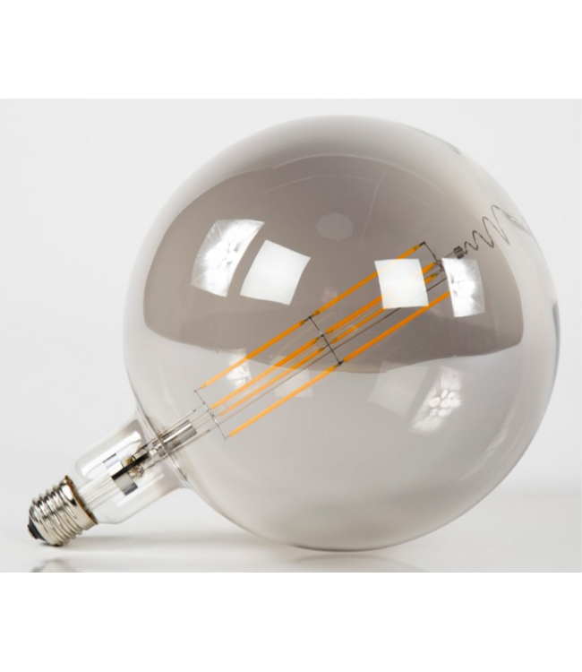 Lichtbron LED Ø20,0 - E27 8W dimbaar / Smoke Grey