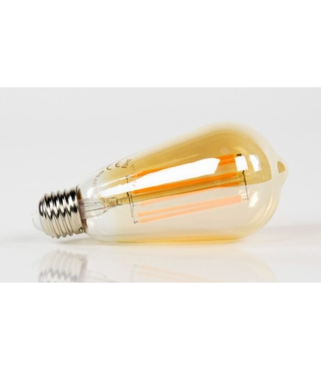 Lichtbron LED filament druppel - E27 6W dimbaar