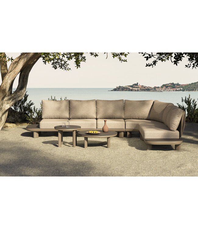 Aspen Hoek loungeset - Antraciet